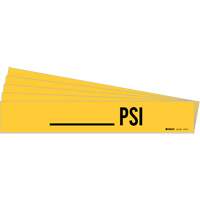 "PSI" Pipe Marker, Self-Adhesive, 2-1/4" H x 14" W, Black on Yellow Pronet Distribution