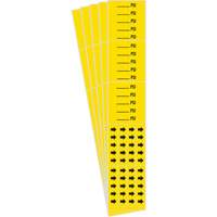 "PSI" Pipe Markers, Self-Adhesive, 2-1/4" H x 2-3/4" W, Black on Yellow Pronet Distribution