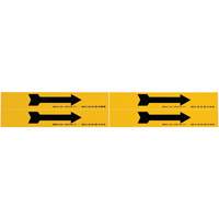 Arrow Pipe Marker, Self-Adhesive, 1-1/8" H x 7" W, Black on Yellow Pronet Distribution