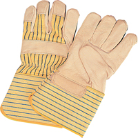 Gants d'ajusteur &agrave; paume s&egrave;che d'usage standard, Grand, Paume en Cuir fleur de vache, Doublure en Coton Pronet Distribution