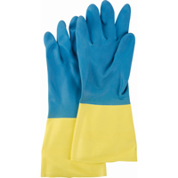 Gants deux tons NS53, Taille Moyen/8, 13" lo, N&eacute;opr&egrave;ne/Latex de caoutchouc, Doublure en Ouat&eacute;e, 28 mils Pronet Distribution