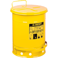 Oily Waste Cans, FM Approved/UL Listed, 14 US gal., Yellow Pronet Distribution