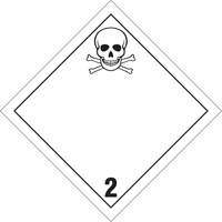Toxic Gas TDG Placard, Plastic Pronet Distribution