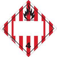 Flammable Solids TDG Placard, Adhesive Vinyl Pronet Distribution