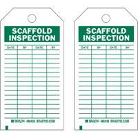 Inspection Record Tags, Polyester, 4" W x 7" H, English Pronet Distribution