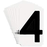 Quick-Align&reg; Individual Gothic Number and Letter Labels, 4, 4" H, Black Pronet Distribution