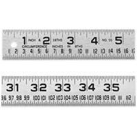 R&egrave;gle de circonf&eacute;rence pour ferblantier, 4' lo, Acier, Graduations de 1/16" Pronet Distribution
