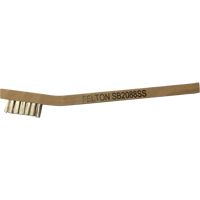Petites brosses de nettoyage, Acier inoxydable, 3 x 7 rangs de fils, Longueur 7-3/4" Pronet Distribution
