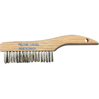 Brosses de nettoyage &agrave; manche en patin, Acier inoxydable, 4 x 16 rangs de fils, Longueur 10" Pronet Distribution