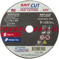 Cut-Off Wheel (A36T), 13" x 1/16", 3/8" Arbor, Type 27, Aluminum Oxide, 25000 RPM Pronet Distribution
