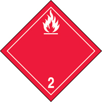 TDG Shipping Labels, Class 2.1, Flammable Gases, Paper Pronet Distribution