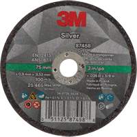 Meule &agrave; tronçonner Silver, 3" x 0,04", Arbre de 3/8"-24, Type 1, C&eacute;ramique, 25645 Tr/min Pronet Distribution