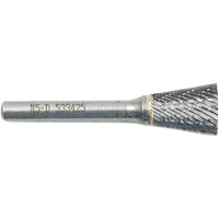 Inverted Cone Shape Burr, 3/8" Dia., 1/4" Shank, 3/8" Depth of Cut Pronet Distribution