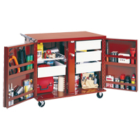 Rolling Work Bench, 49-7/8" W x 40-5/8" H x 26-7/8" D, 24.6 Cubic Feet Capacity Pronet Distribution
