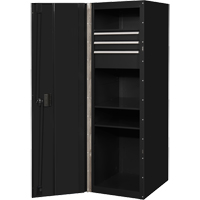RX Series Side Cabinet, 3 Drawers, 19" W x 25" D x 61" H, Black Pronet Distribution