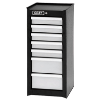 Armoire compl&eacute;mentaire, 7 tiroirs, 14-3/4" la x 18" p x 33,34" h, Noir Pronet Distribution
