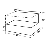 Steel Fuel Transfer Tank, Steel, 48 gal. Capacity, White Pronet Distribution