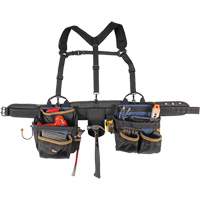 Ceinture &agrave; outils de luxe, Polyester, Noir Pronet Distribution
