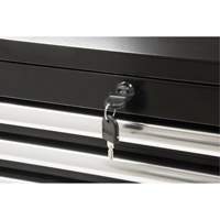 Coffre &agrave; outils industriel, 26" la, 4 tiroirs, Noir Pronet Distribution