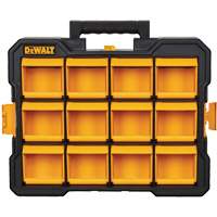 Flip-Bin Organizer, 3-7/8" W x 17-3/4" D x 13-7/8" H, Black/Yellow Pronet Distribution