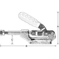 Serre-flan droit, Force de serrage de 600 lb Pronet Distribution