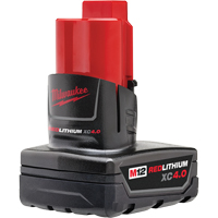 Bloc-piles M12 Redlithium 4.0, Lithium-ion, 12 V, 4 A Pronet Distribution