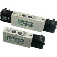 Pilot 5-Way 2-Position 4-Way Solenoid Valves, 1/8" Pipe, 150 PSI Pronet Distribution