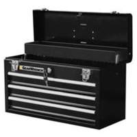 Portable Tool Box, 20" W, 3 Drawers, Black Pronet Distribution