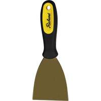 Stiff Wall Scrapers, Brass Blade, 3" Wide, Plastic Handle Pronet Distribution