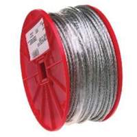 Wire Cable, 500' (152.4 m) x 1/16", 96 lbs. (0.048 tons), Galvanized Pronet Distribution