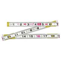 R&egrave;gle Red End, 2 m lo, Bois, Graduations de 1 mm Pronet Distribution