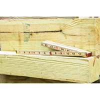 R&egrave;gle pliante, 6' lo, Bois, Graduations de 1/16" Pronet Distribution