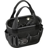 29-Pocket Hard-Body Aerial Bucket, 14" L x 10" H, Polyester, Black Pronet Distribution