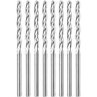 8-Piece Standard Point Spiral Saw Bit with 1/8" Diameter, 1/8", 1" Flute Pronet Distribution
