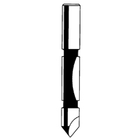 Router Bit - Panel Pilot Bit, 1/4" Dia., 3/4" H, 2-1/4" L, 1/4" Shank Pronet Distribution
