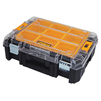 Organisateur avec couvercle transparent TSTAK V, 17-1/4" x 13" x 6", Noir Pronet Distribution