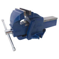 Ductile Iron Mechanics Bench Vise, 5" Jaw Width, 3-3/10" Throat Depth Pronet Distribution