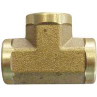 Female Pipe Tees, Brass, 3/8" Pronet Distribution