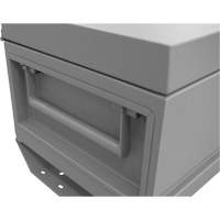 Jobsite Storage Box, 32" x 19" x 17-13/16", Steel, Grey Pronet Distribution