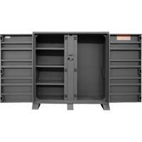 Jobsite Storage Shelving Cabinet, Steel, 47.5 Cubic Feet, Grey Pronet Distribution
