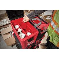 Packout Compact Tool Box, 10" x 16-1/5" x 13", Black/Red Pronet Distribution