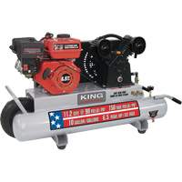 Compresseur d'air sur brouette, Essence, 10 gal. (12 gal. US), 150 PSI Pronet Distribution