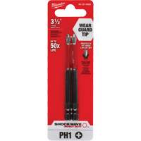 Embout de tournevis Shockwave Impact Duty, Phillips, Embout #1, Prise 1/4", Longueur 3-1/2" Pronet Distribution
