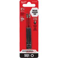 Embout de tournevis Shockwave Impact Duty, Carr&eacute;e, Embout #1, Prise 1/4", Longueur 3-1/2" Pronet Distribution