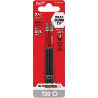 Embout de tournevis Shockwave Impact Duty, Torx, Embout T-20, Prise 1/4", Longueur 3-1/2" Pronet Distribution
