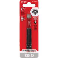 Embout de tournevis Shockwave Impact Duty, Torx, Embout T-25, Prise 1/4", Longueur 3-1/2" Pronet Distribution