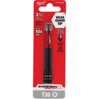 Embout de tournevis Shockwave Impact Duty, Torx, Embout T-30, Prise 1/4", Longueur 3-1/2" Pronet Distribution