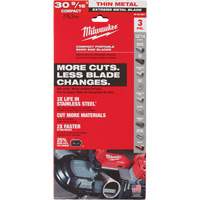 Lames-ruban pour coupes de m&eacute;taux extr&ecirc;mes, Acier rapide, 30-9/16" lo x 1/2" la x &eacute;paisseur 0,02", 12/14 dents par pouce Pronet Distribution