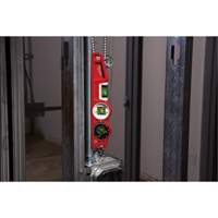 Die Cast Torpedo Level with 360 Degree Locking Vial, 10" L, Aluminum, 3 Vials, Magnetic Pronet Distribution