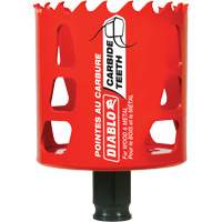 Scie cloche pour bois et m&eacute;tal, 2-9/16", Profondeur de la coupe 2-3/8", Carbure Pronet Distribution